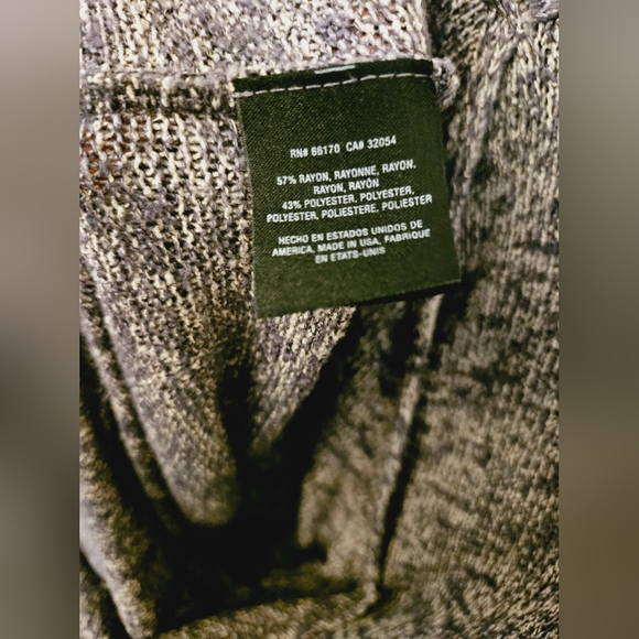 Anthropologie Women's Postmark Grey Long Knit hi-low v-neck pullover cardigan - Picture 8 of 10